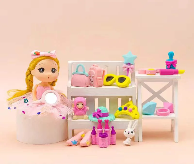 Резиновый ластик в креативной упаковке с изображением астронавта мультяшный для фруктов и овощей студенческий ластик-карандаш