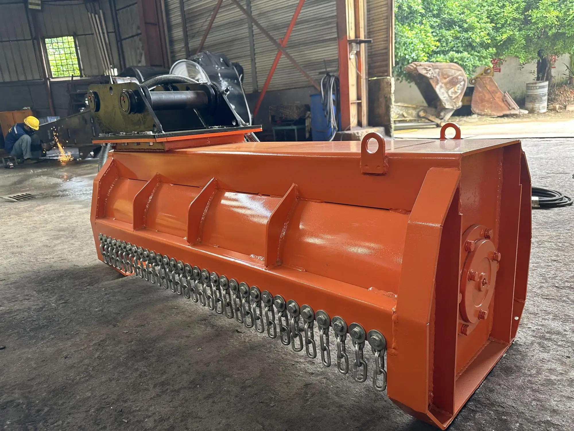 Factory Supplier Operate Width 600/1000/1400/2000MM Weeding Flail/Hay Mower Sharp Blades 2-30 Ton Excavator TB PC CAT New Motor