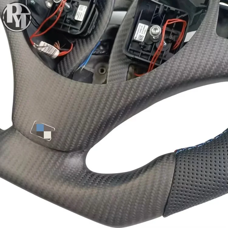Подгонянное матовое углеродное волокно Рулевое колесо для BMW E92 E90