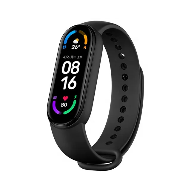 Оригинальный фитнес-браслет Xiaomi Mi Smart Band 6 с пульсометром и цветным светодиодным