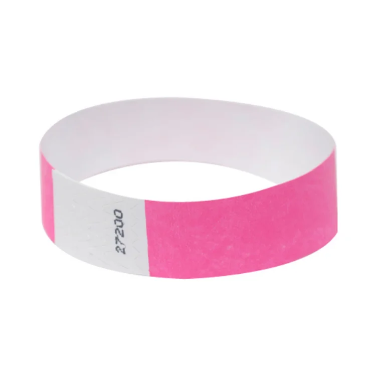 Professional Wrist band Manufacture High Quality Cheap Custom One Time Use Tyvek Wristbands