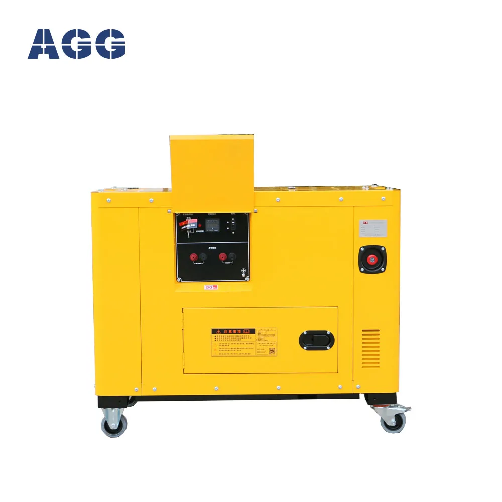 AGG Super Silent soundproof Dynamo 10kw Portable Diesel Generator For Houses