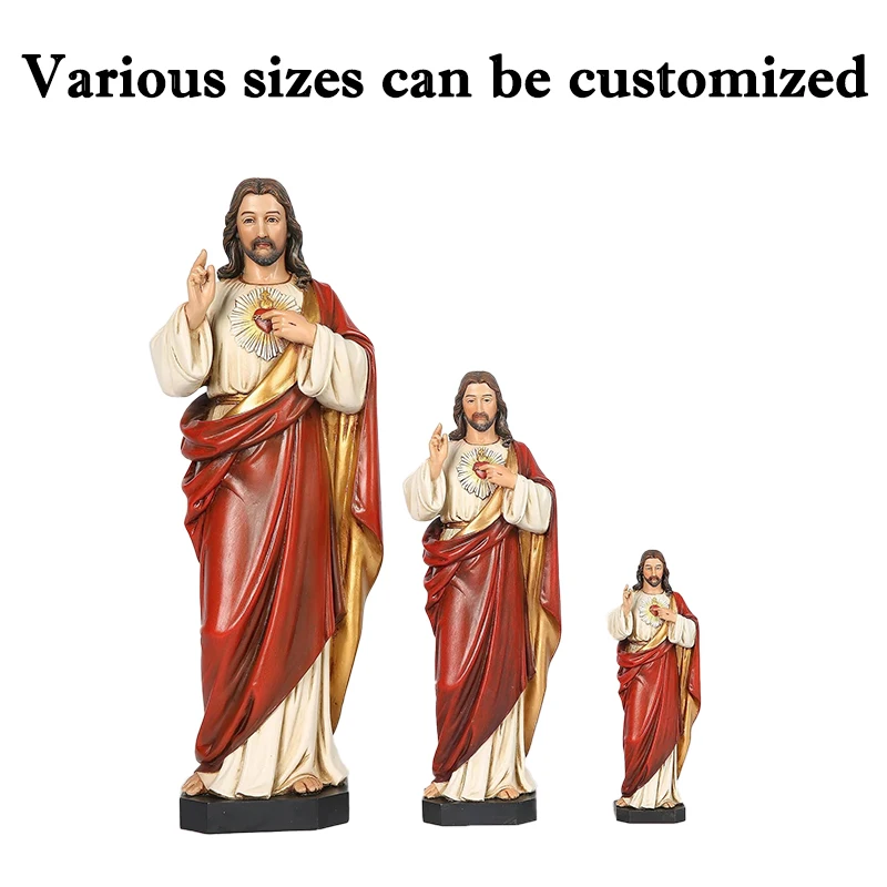 OEM wholesale handmade christian resin craft figures catholic gift, catholic religious items, Jesus figurine statue