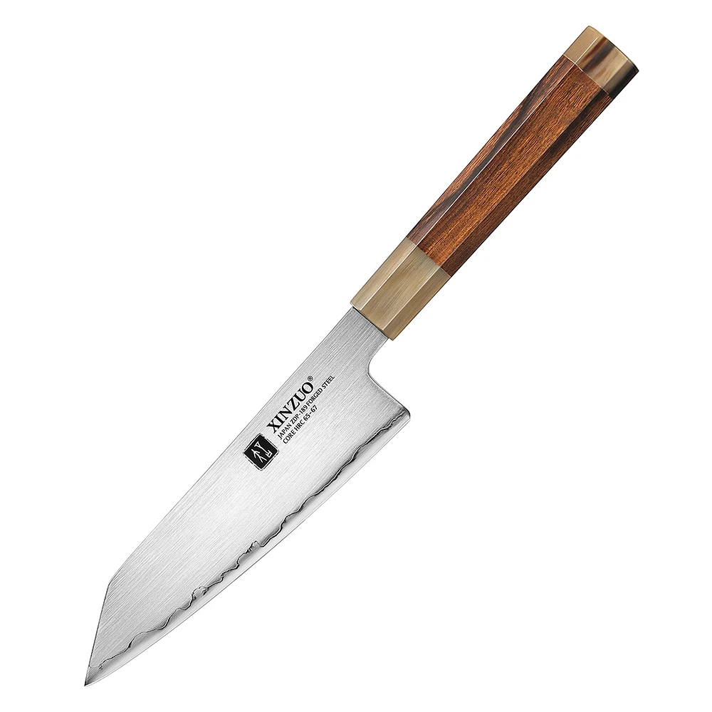 XINZUO Japanese ZDP189 Composite Steel Bunka Knife 6.5 inch New Desert Ironwood Handle Sharp Kitchen Chef Knives Custom