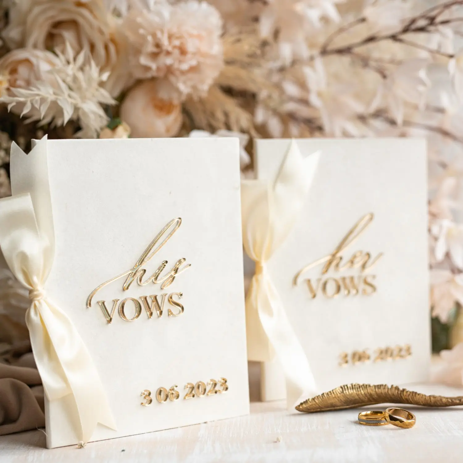 Custom Personalized Bride And Groom Wedding Vows Cases Book Printing Booklet Set Of 2 Bridal Shower Gift Vow Books His And Her