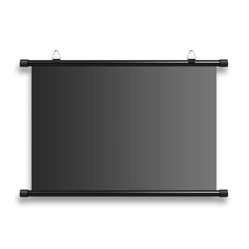 Foldable projector screen 120 projection white fiberglass fabric