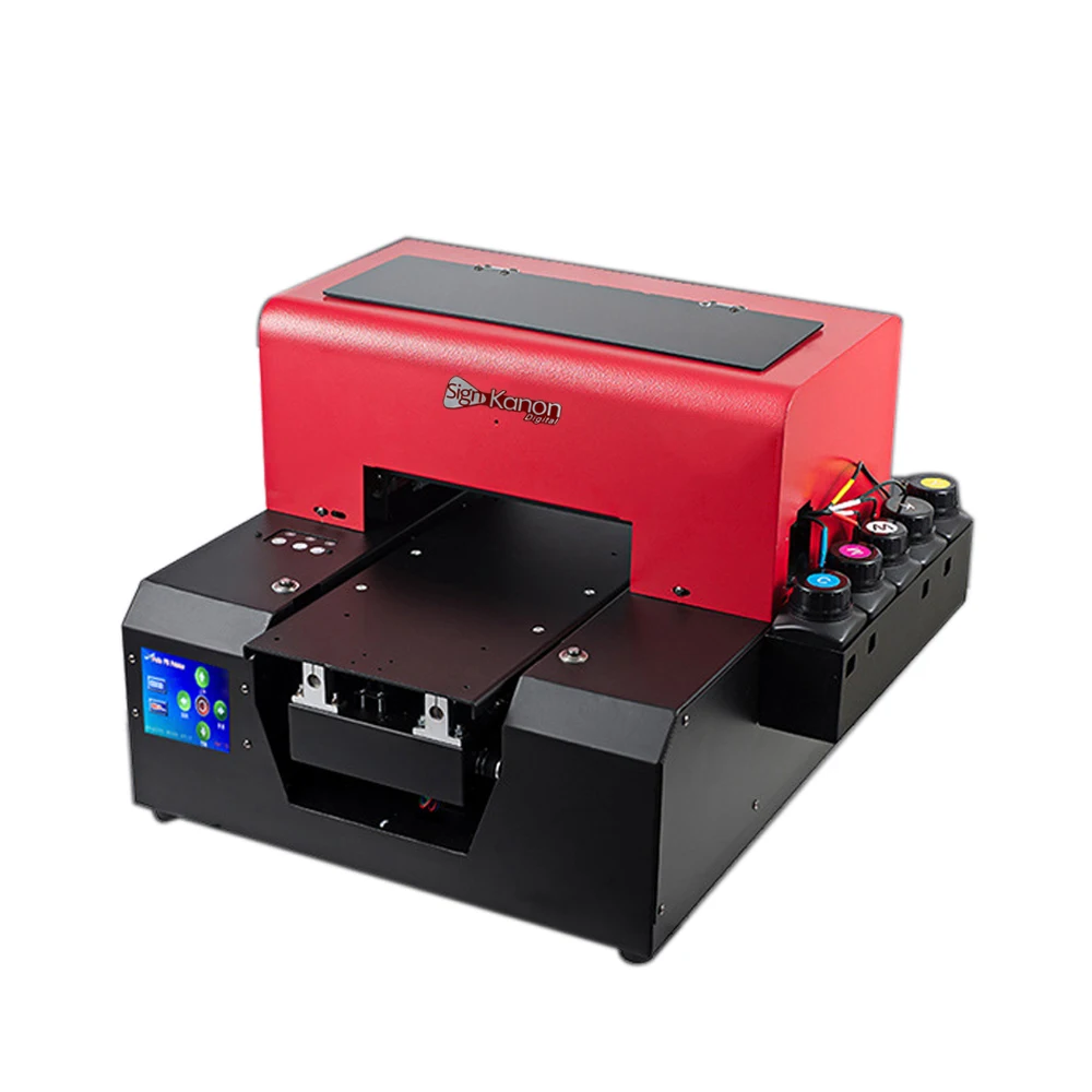 Signkanon Smallest Size Phone Cover Printing Flatbed uv a4 flatbed printer