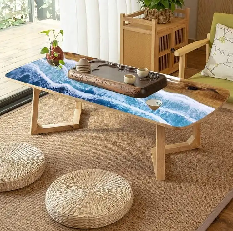 Deep Pour Non Toxic 2:1 River Table Epoxy Resin Crystal Clear