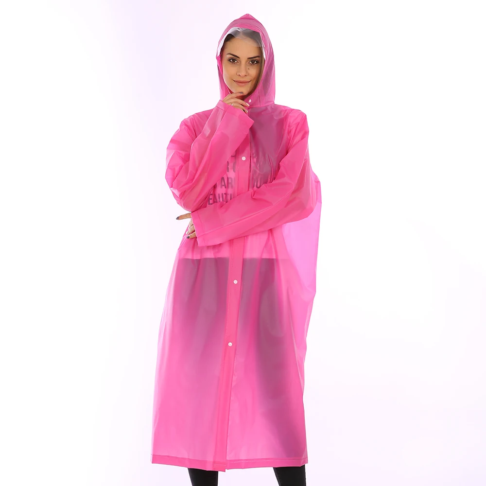 Logo Printed High Quality Rain Coat Pvc Raincoat Rainwear