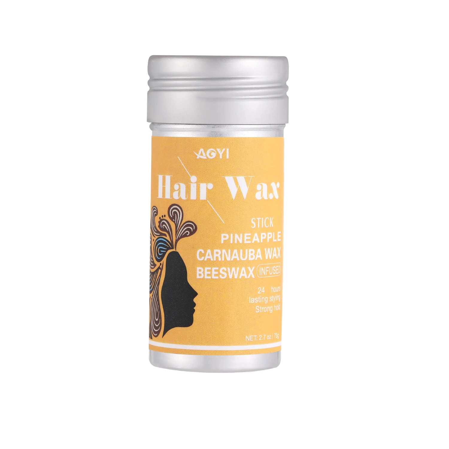 Factory popular Hair Styling Wax Stick Private Label Waterproof with Strong Hold Smooth Frizzy Edge Control Manufactured 75g