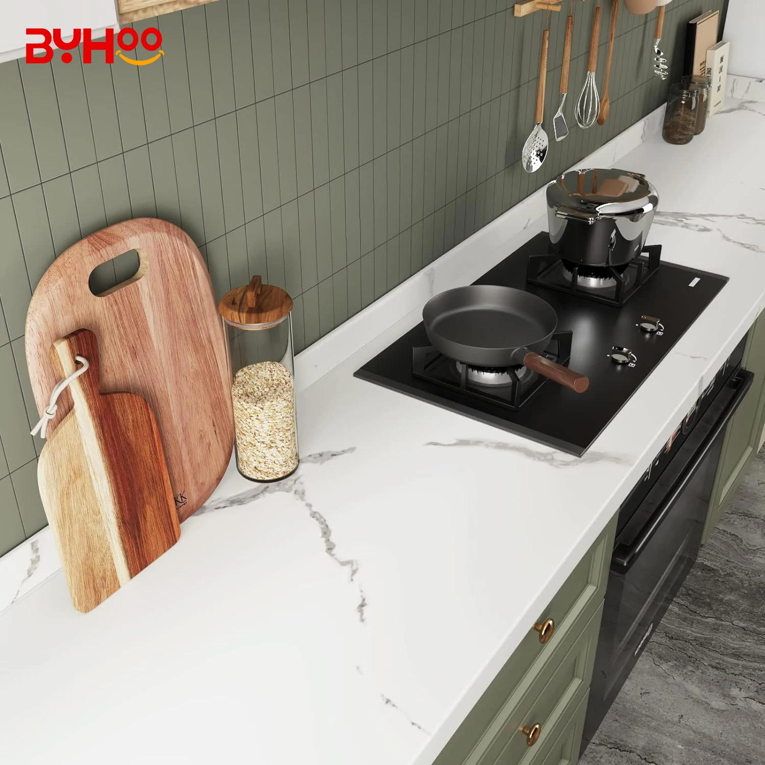 Wholesale Marble Wallpaper Granite Roll Kitchen Counter top Cabinet Furniture Thick Sticker PVC Kitchen Marble Wallpaper