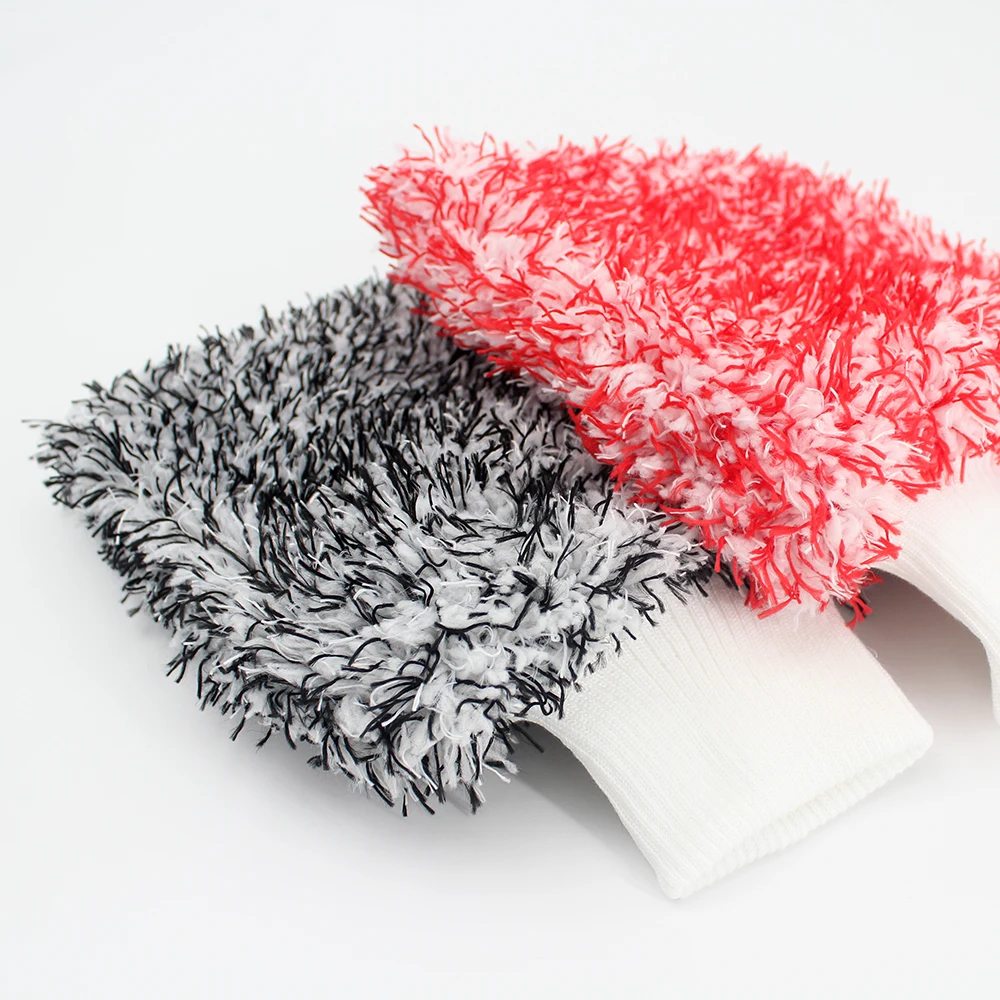 Щетки из мягкого плюша для мытья окон, инструменты для уборки, перчатки с длинными волосами для дома, автомобиля, полировка, сушка