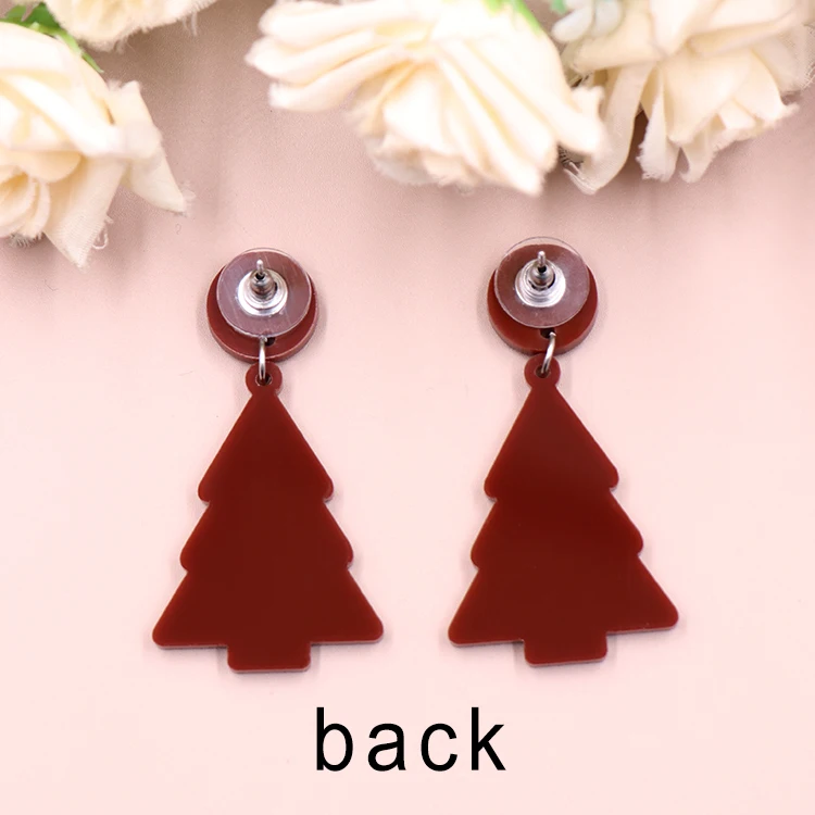 ERS140ER1633 1pair New product CN Drop Christmas tree cute Acrylic earrings Jewelry for women