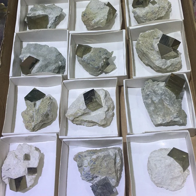 Wholesale Natural Rough Copper Pyrite Mineral Specimen Stone Raw Pyrite Chalcopyrite Ore