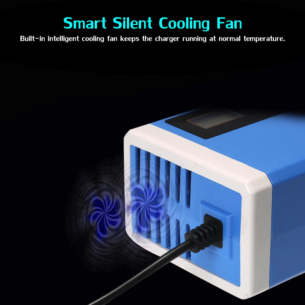 Fast Car Battery Charger 12/24V 10A Touch Screen Pulse Repair LCD Battery Charger For Car Motorcycle Lead Acid Battery Agm