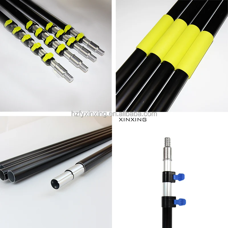 Xinxing 12/18/24 ft Telescopic Pole Womens Long Dusters Set Improved Extra Long Microfiber Bendable Duster