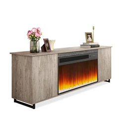 Modern Living Room Furniture TV Stand Cabinet with Fireplace Luxury TV Stand  JHD24-70