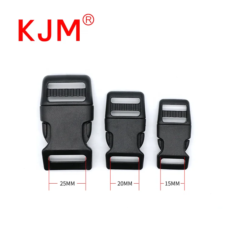 OEM ODM Accept 25mm Quick Release Contoured Plastic Adjustable Pet Buckle for Dog Collar