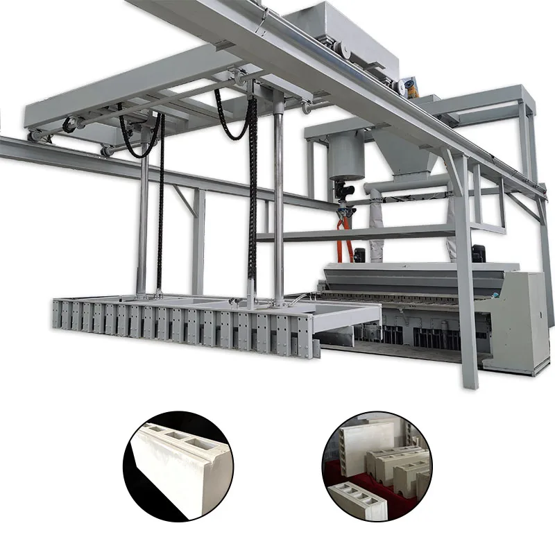 gypsum hollow core blocks making machine gypsum blocks made by production line machine plant equipment