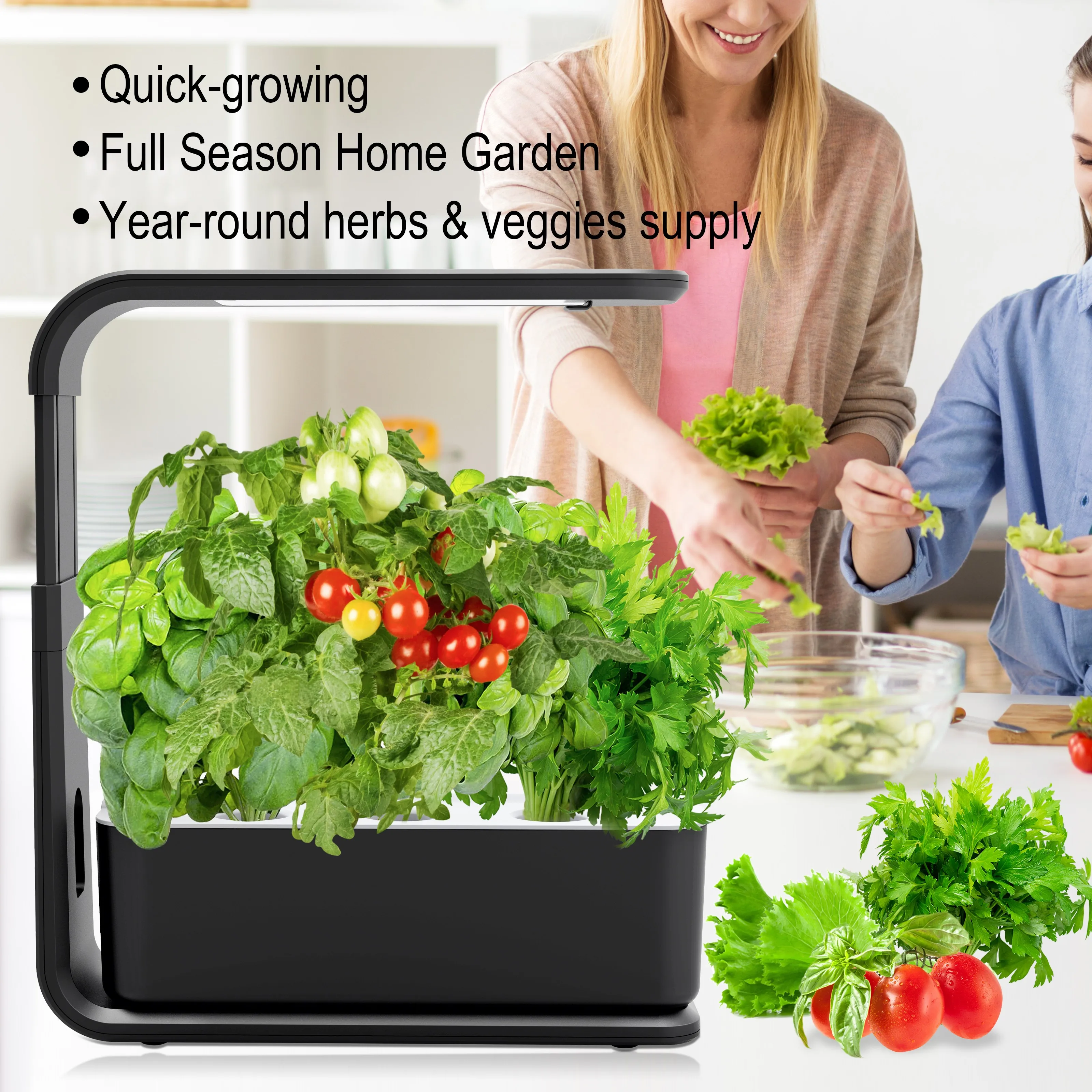 Vertak Garden Smart Garden Vertical Planters Hydroponic Greenhouse System Grow Kit Watering Plant Pot For Home
