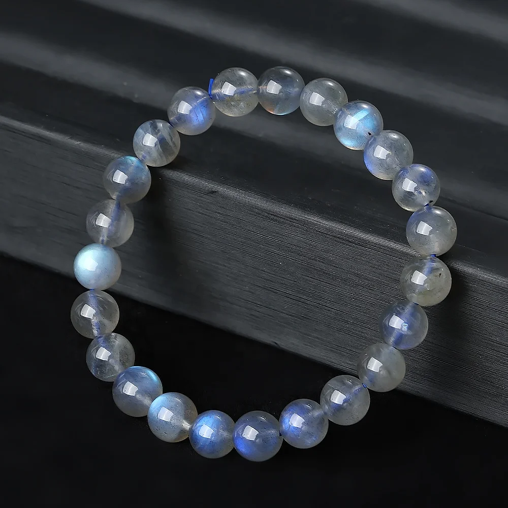 JSES A++ Natural Blue Labradorite 6/7/8/9/10mm Bracelet Loose Gemstone Crystal And Stone Beads for Jewelry Making Wholesale