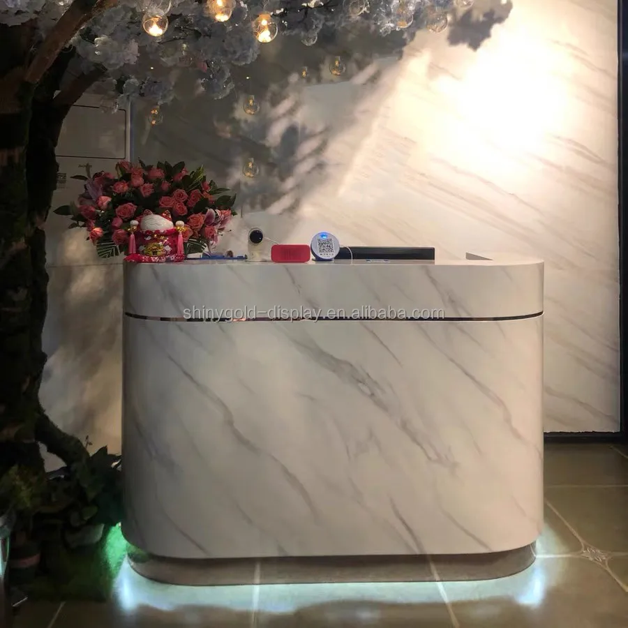  Современный кассовый столик розничная продажа деревянный магазин Boutique белые кассовые шкафы стойка регистрации для
