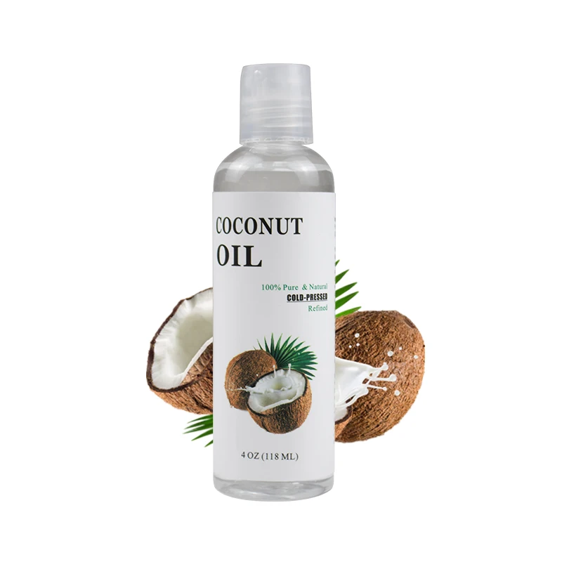 118ml Clear  Fractionated coconut oil  100% Pure Natural Essential Oil Bulk support private label