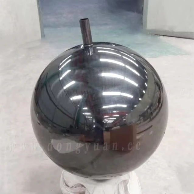 Outdoor large stainless steel metal 304 waterfall crystal fountain ball Custom stainless steel fountain ball