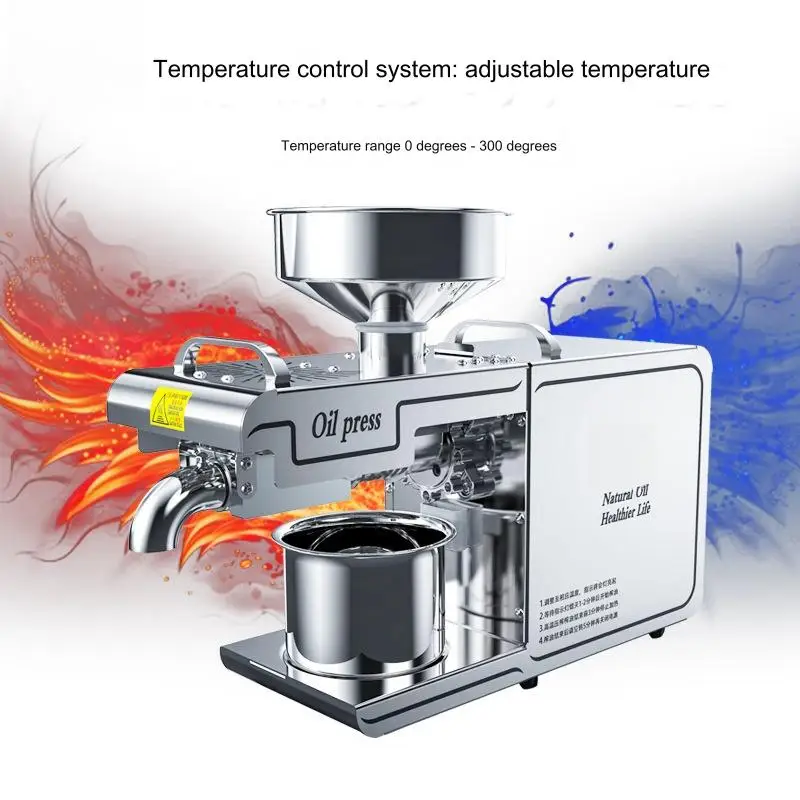 oil machine mini oil press Self-pressed oil, no additives, no pollution castor oil cold pressed organic