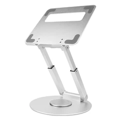 Great Roc OEM/ODM foldable portable laptop rotating notebook stand free height adjustable laptop holder with 360 rotatable base