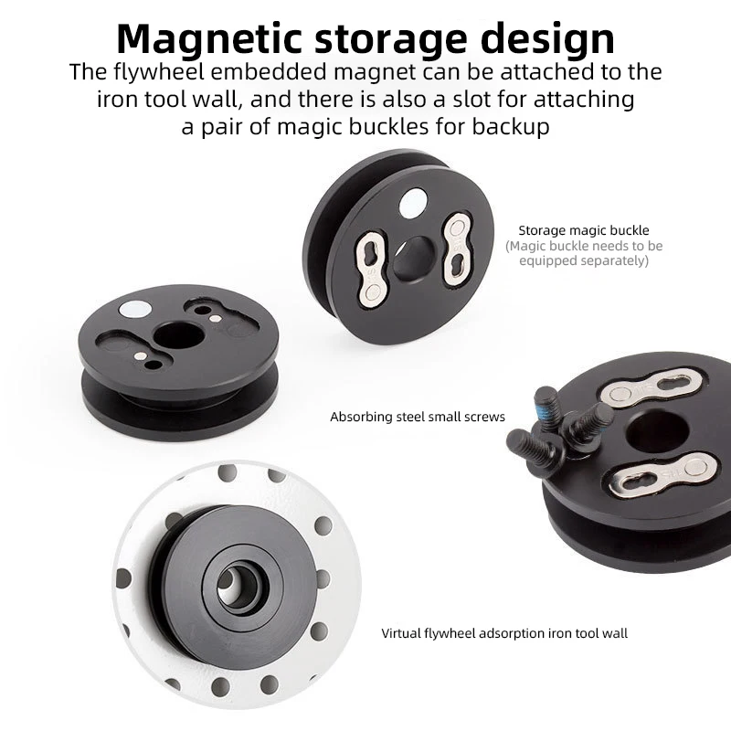 Bicycle Chain Fixator Virtual Freewheel Road Bike Chain Cleaner Tensioner Maintenance Tool