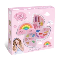 Amazon cheap hot girls toy diy cosmetic bag make up box set for kids educational