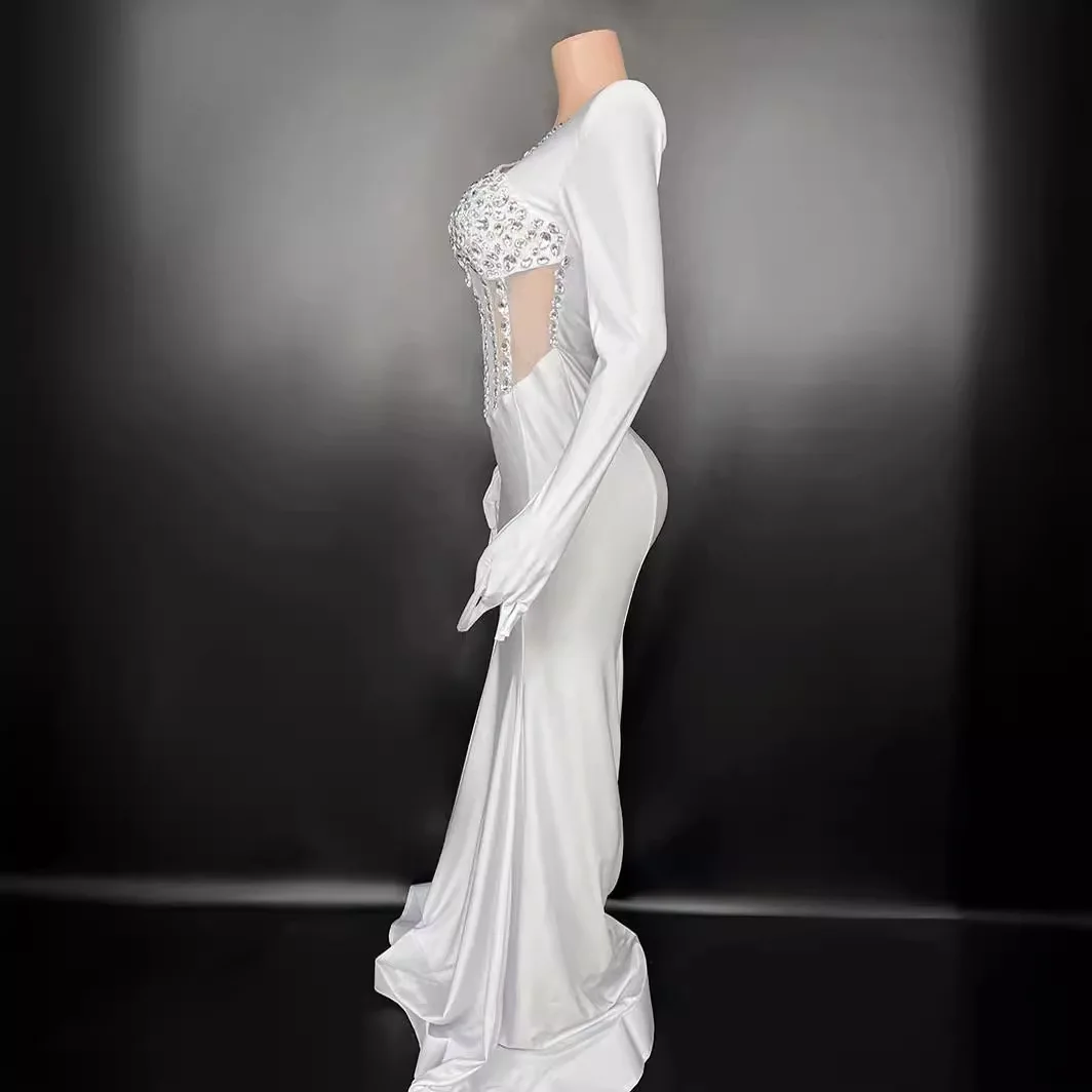 AL1766 luxury long sleeve party wear dresses for women elegant long ladies Celebrity Nightclub Sexy Evening party dress