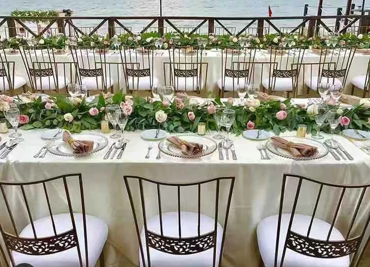 Оптовая продажа прочное свадебное кресло-Хамелеон Chiavari металлическая мебель для гостиниц