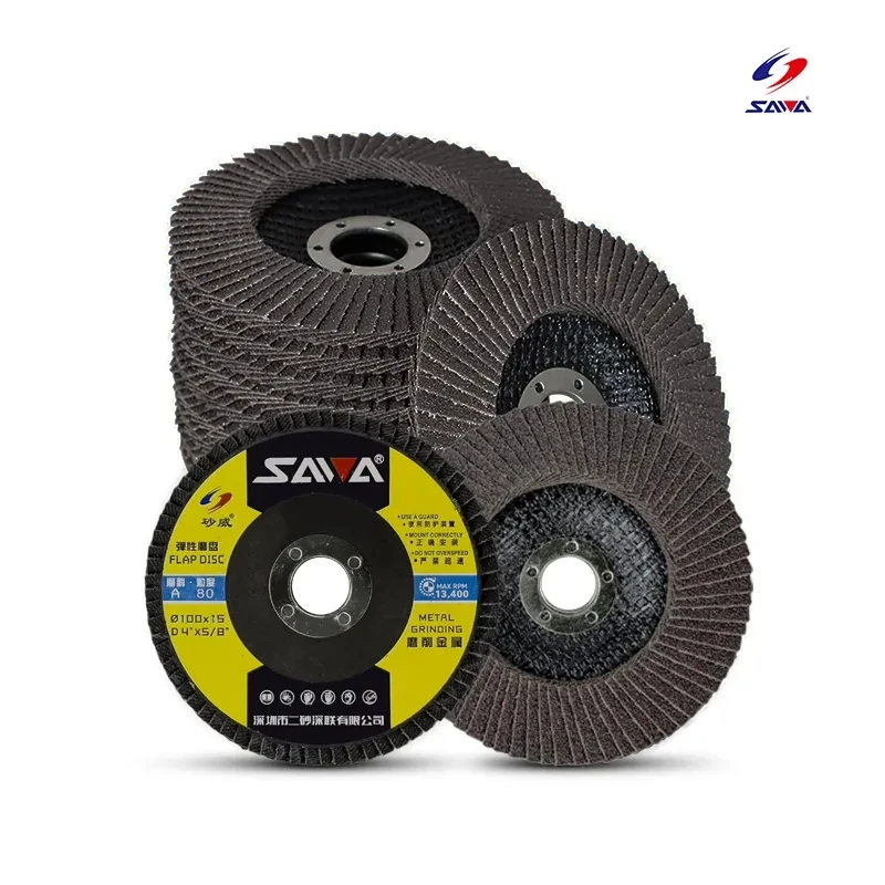 Excellent Buffing 100x16x72 80# Custom Made Flap Disc Polishing Disc For Iron And Steel