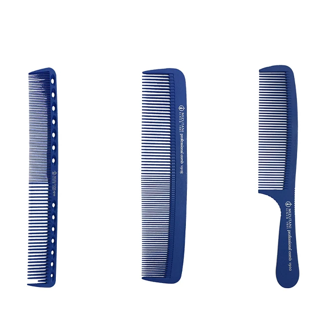 Custom Logo Professional Hot Comb Antistatic Plastic Carbon Fiber Combs Barber Hair Comb for Salon