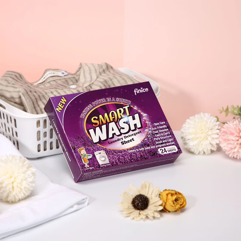 Laundry detergent sheets instead of laundry washing powder soft 3in1