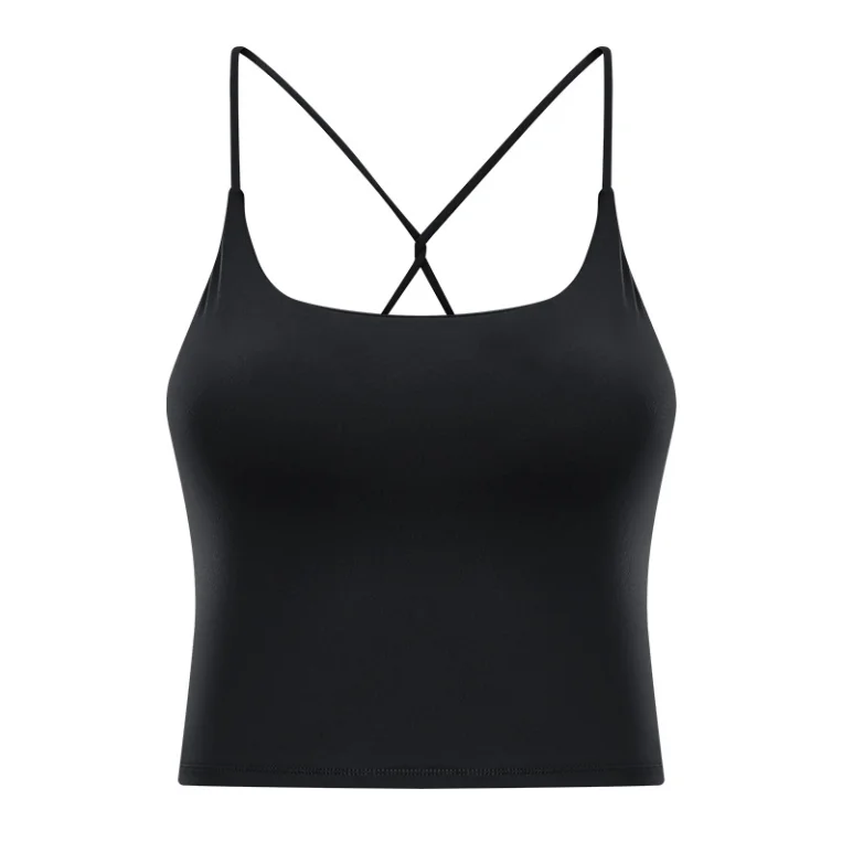 
Leesourcing--Sexy Organic Cotton Crop Tank Tops Casual Camisoles Homme For Women 