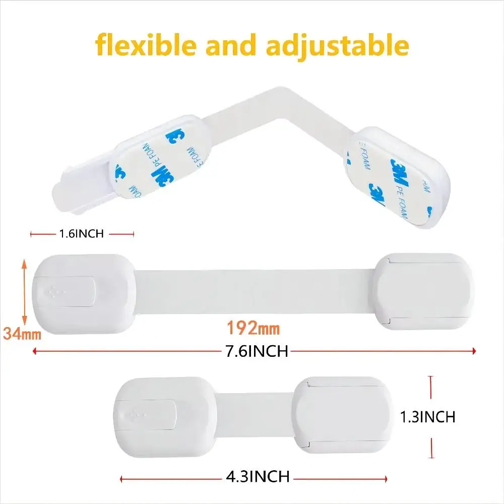 Factory Baby Safety Lock Child safety lock Adjustable Strap Kids Child Proofing  Baby Safety Locks For Fridge Cabinets Drawers