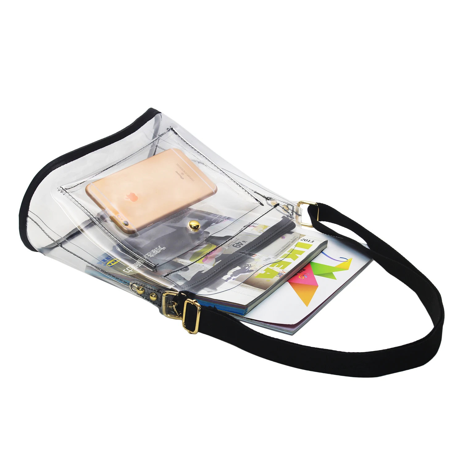 
Transparent PVC Cute Clear Bags Women Clear Duffle Bag Custom for Work 