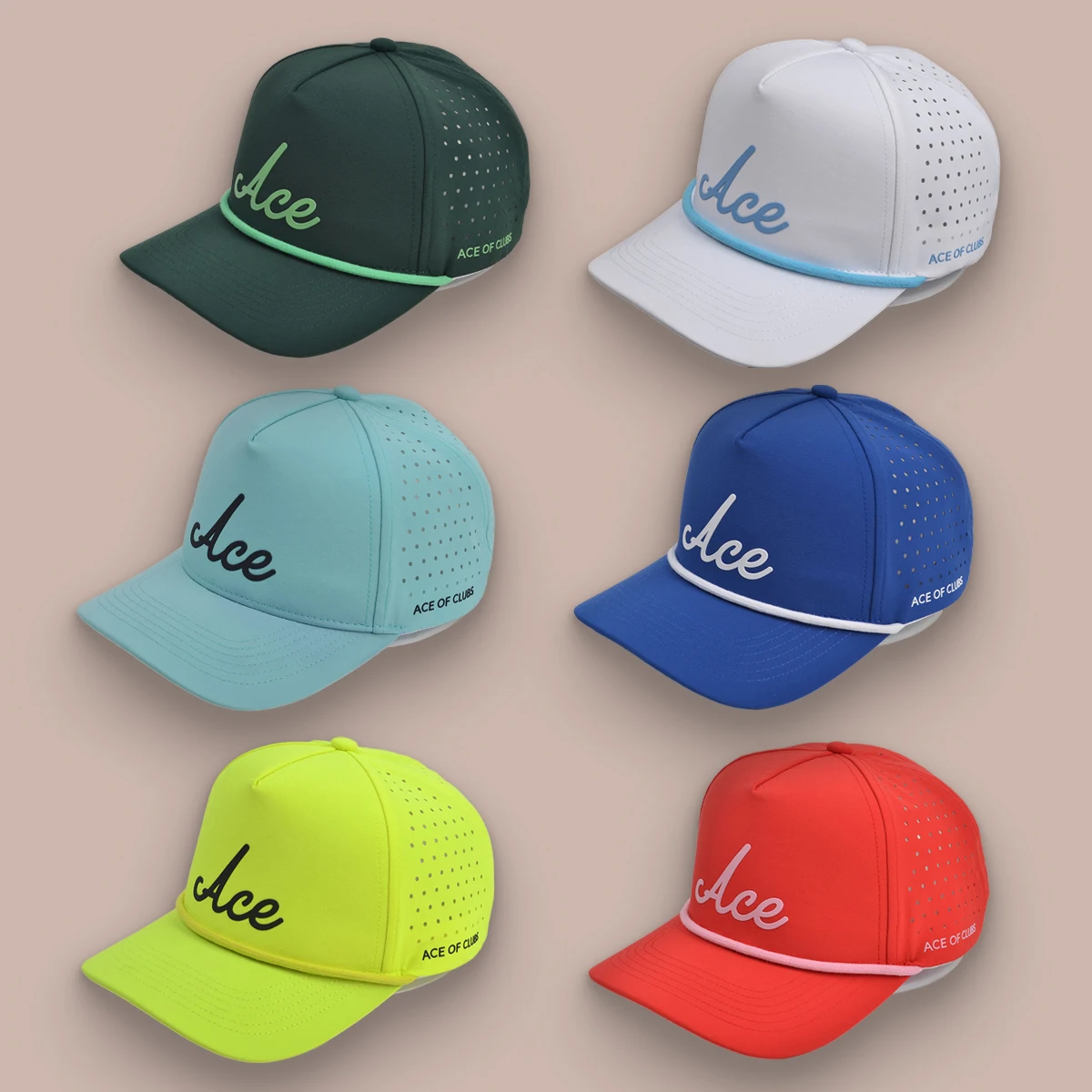 Бейсболка с 5-панельной резиновой веревкой