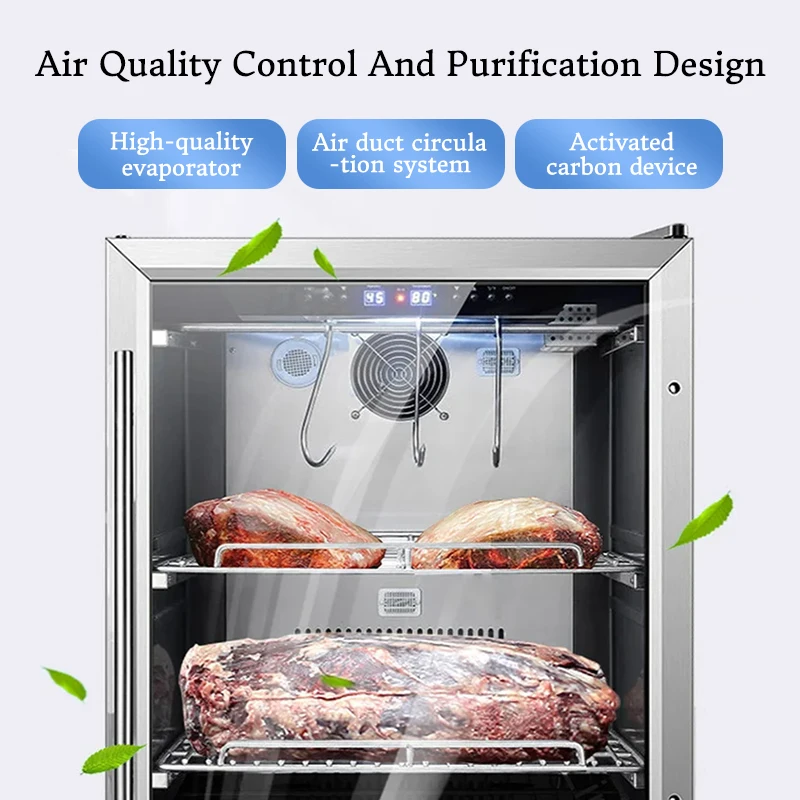 Temperature control Salami Cheese steak beef Dry age cooler machine dry aging meat cabinet refrigerator dry age fridge