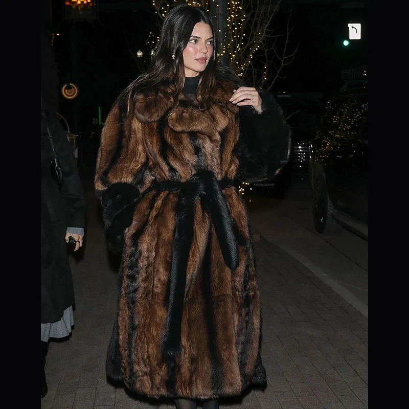 DiZNEW2024 Новые осенне-зимние продвинутые норковые волосы для защиты окружающей среды пушистые средней длины густые Теплые Волосы