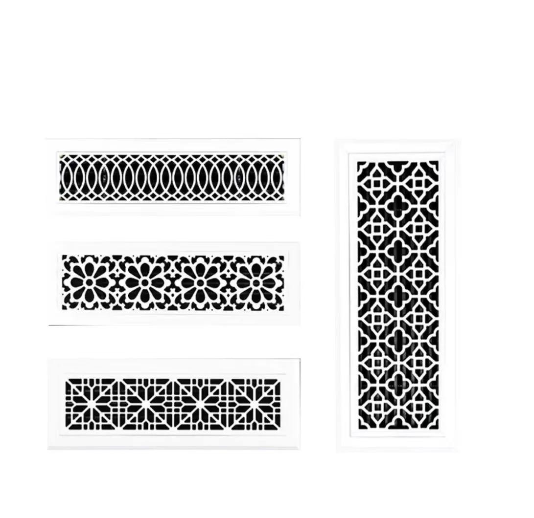 Индивидуальные алюминиевые АБС из нержавеющей стали центральное кондиционирование воздуха высокое качество одиночная радиальная резьба по дизайну Воздушная решетка