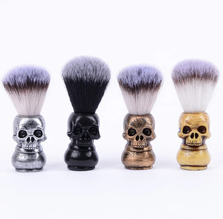 Новая креативная щетка для бороды, Мужская Ретро щетка для бороды с черепом, щетка для мытья волос в салоне