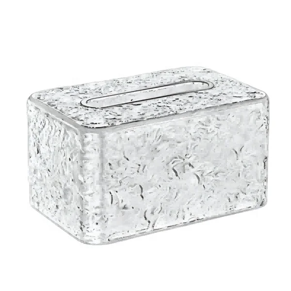 High Quality Home Accessories Plastic Rectangle Office  Desktop Living Room Napkin Holder Tissue Box