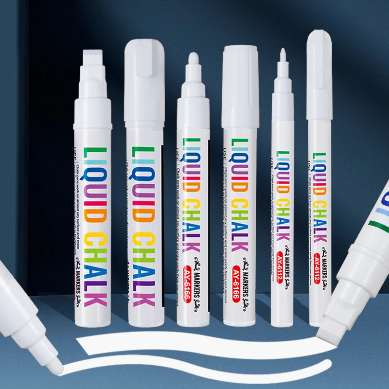 Easy To Write And Erase Water-based Ink Marker Pen White Liquid Chalk Marker Pens Drawing