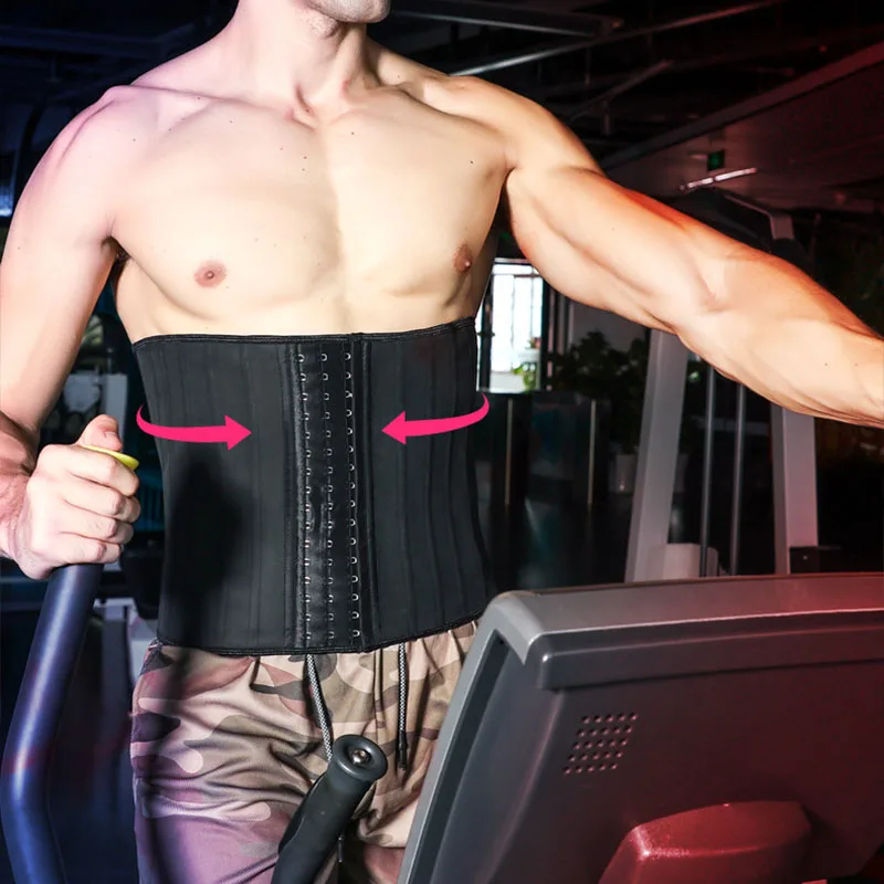 Мужская латексная черная лента модельер тренажер для талии плотный пояс для похудения живота корсаж для талии корсет формирующее белье для живота