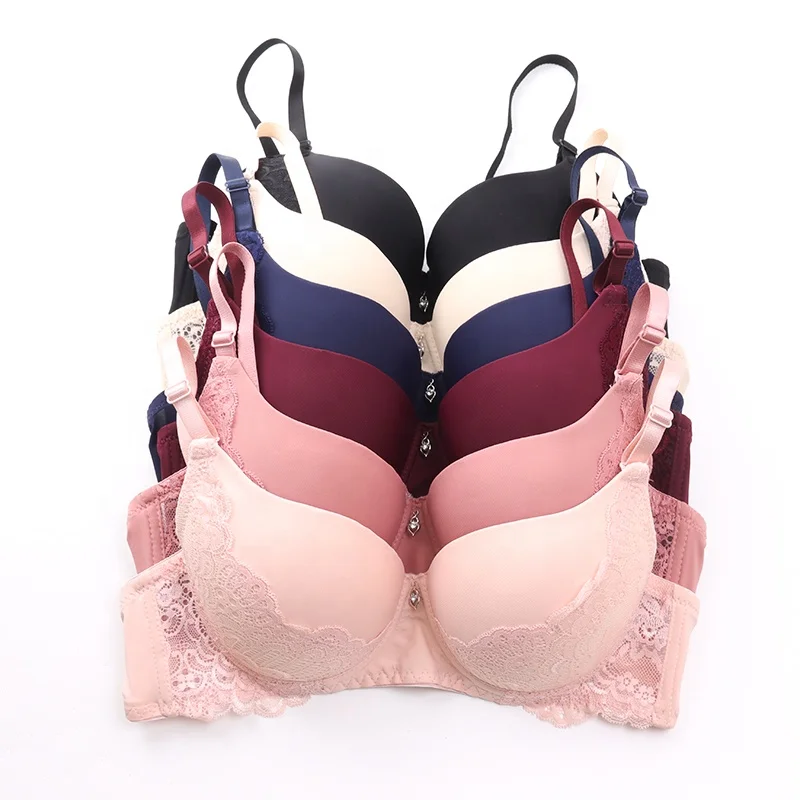 Plus Size Womens Bra C Cup Lace Sexy Thin Cup Bra With Steel Ring Full Cup For Women