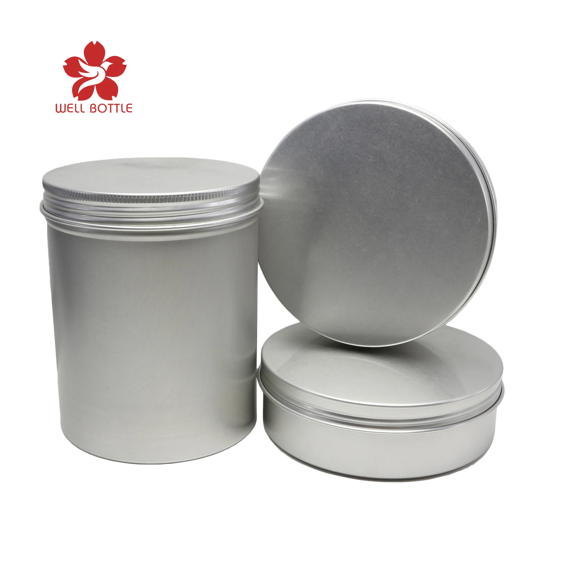 200ml 300ml 350ml 500ml 750ml 1000ml large food storage aluminum tin jar container for tea AJ-275B